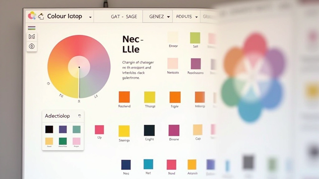 Interface d'Adobe Color montrant une palette complémentaire