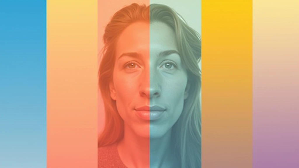 Exemples visuels de palettes complémentaires avec paires bleu-orange, rouge-cyan, jaune-violet