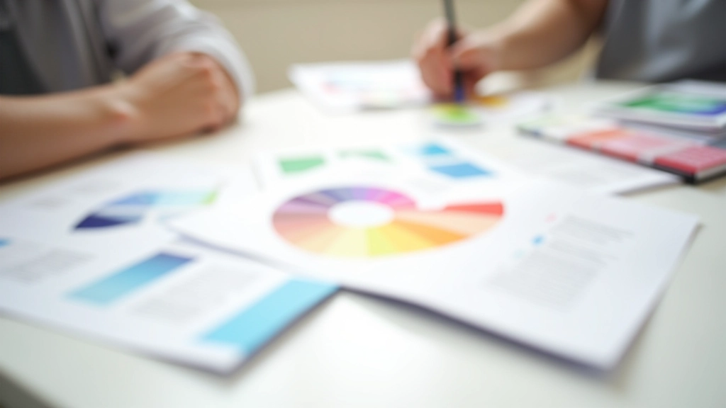 Roue chromatique détaillée avec annotations sur les relations de couleurs