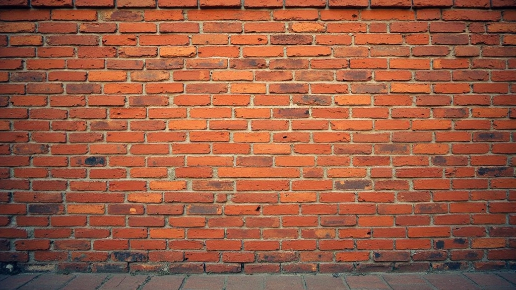 Mur de briques anciennes belges avec teintes rouges-briques, détail architectural en lumière naturelle