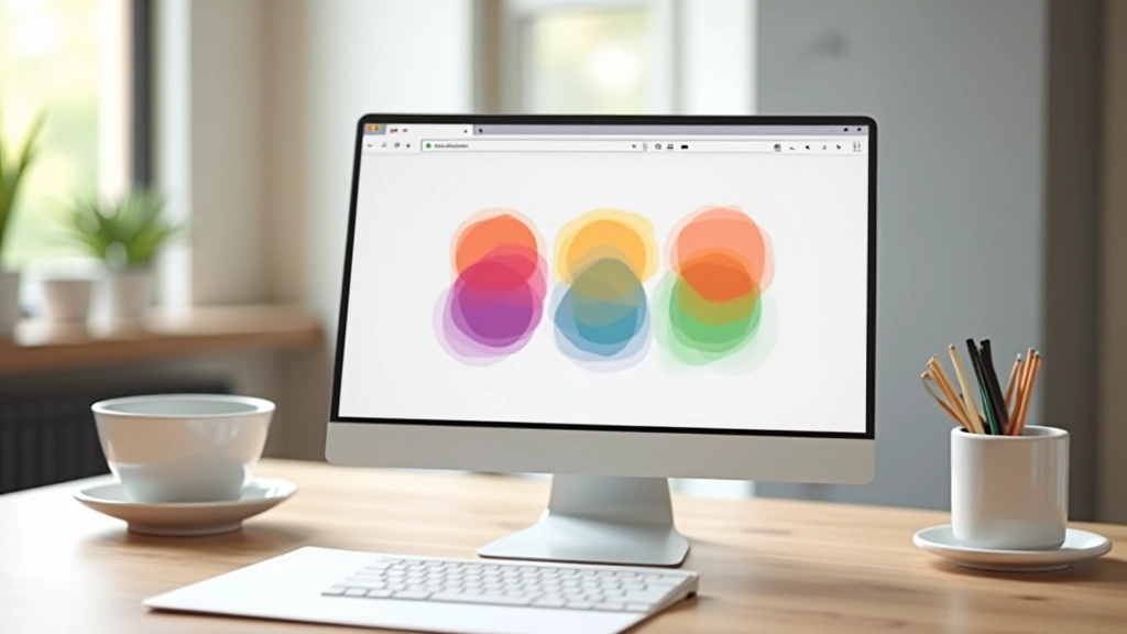 Interface d'Adobe Color montrant une palette de cinq couleurs avec des curseurs de teinte et saturation